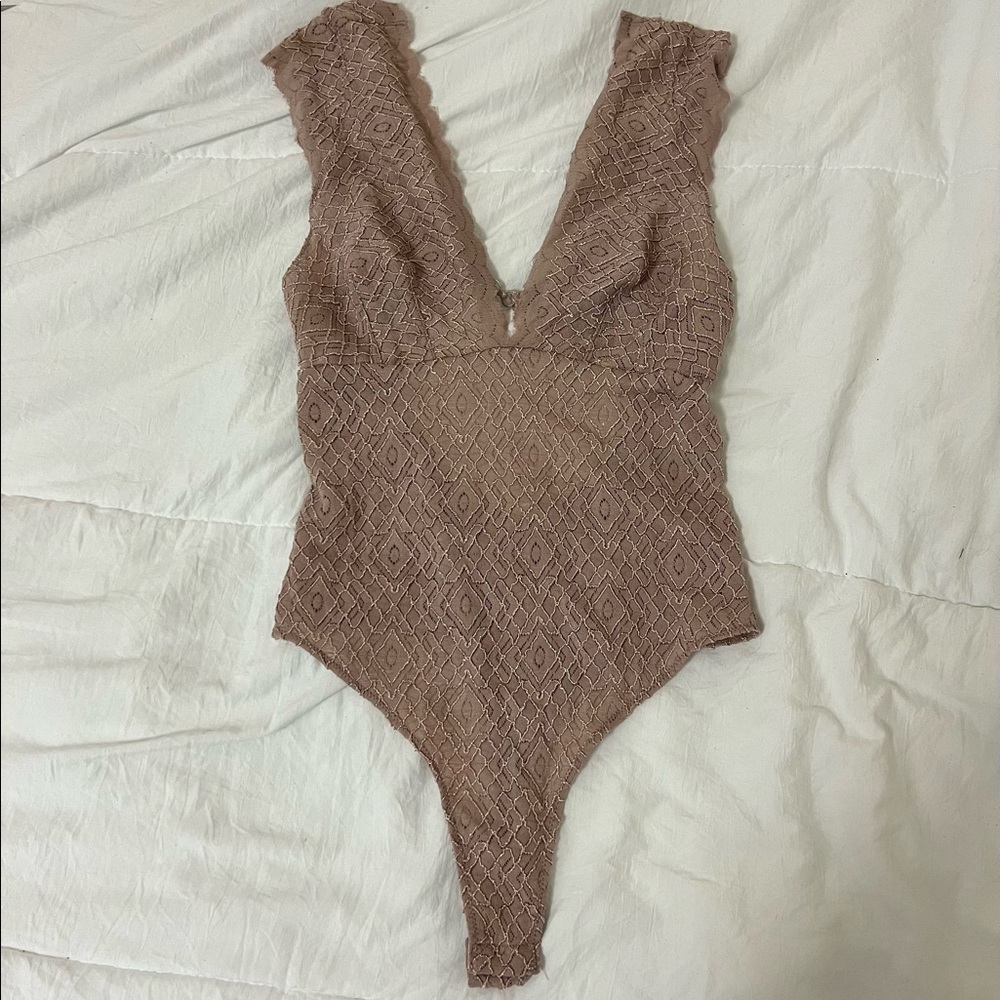 Free People Lace Body Suit size Small